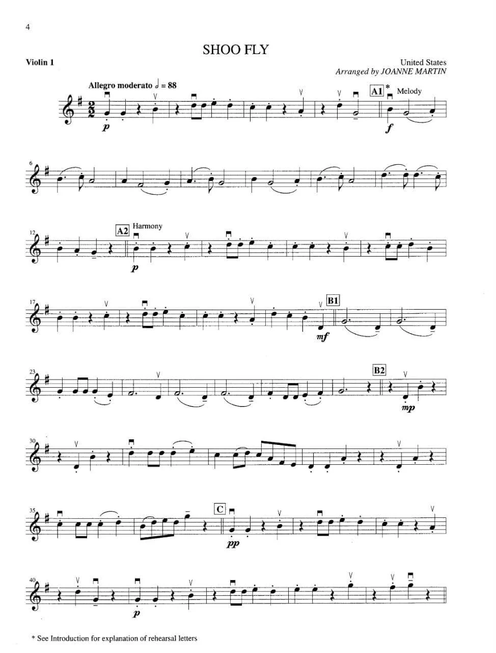 Martin, Joanne - More Folk Strings for String Quartet or String Orchestra - Violin 1 part - Alfred Music Publishing - Image 3