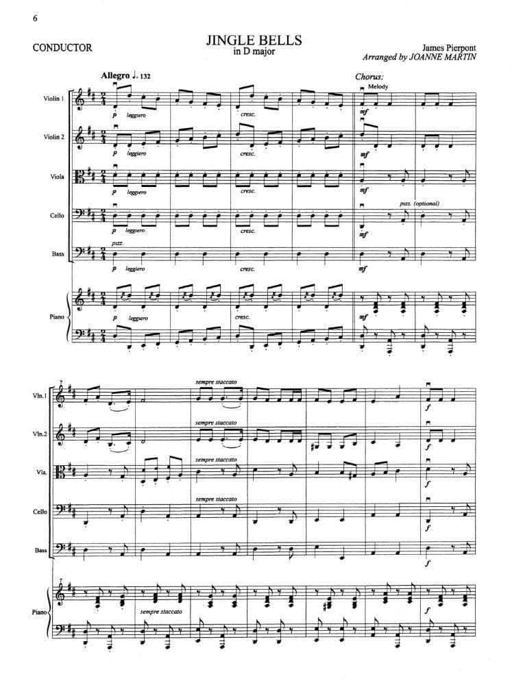 Martin, Joanne - Festive Strings for String Quartet or String Orchestra - SCORE ONLY - Alfred Music Publishing - Image 3