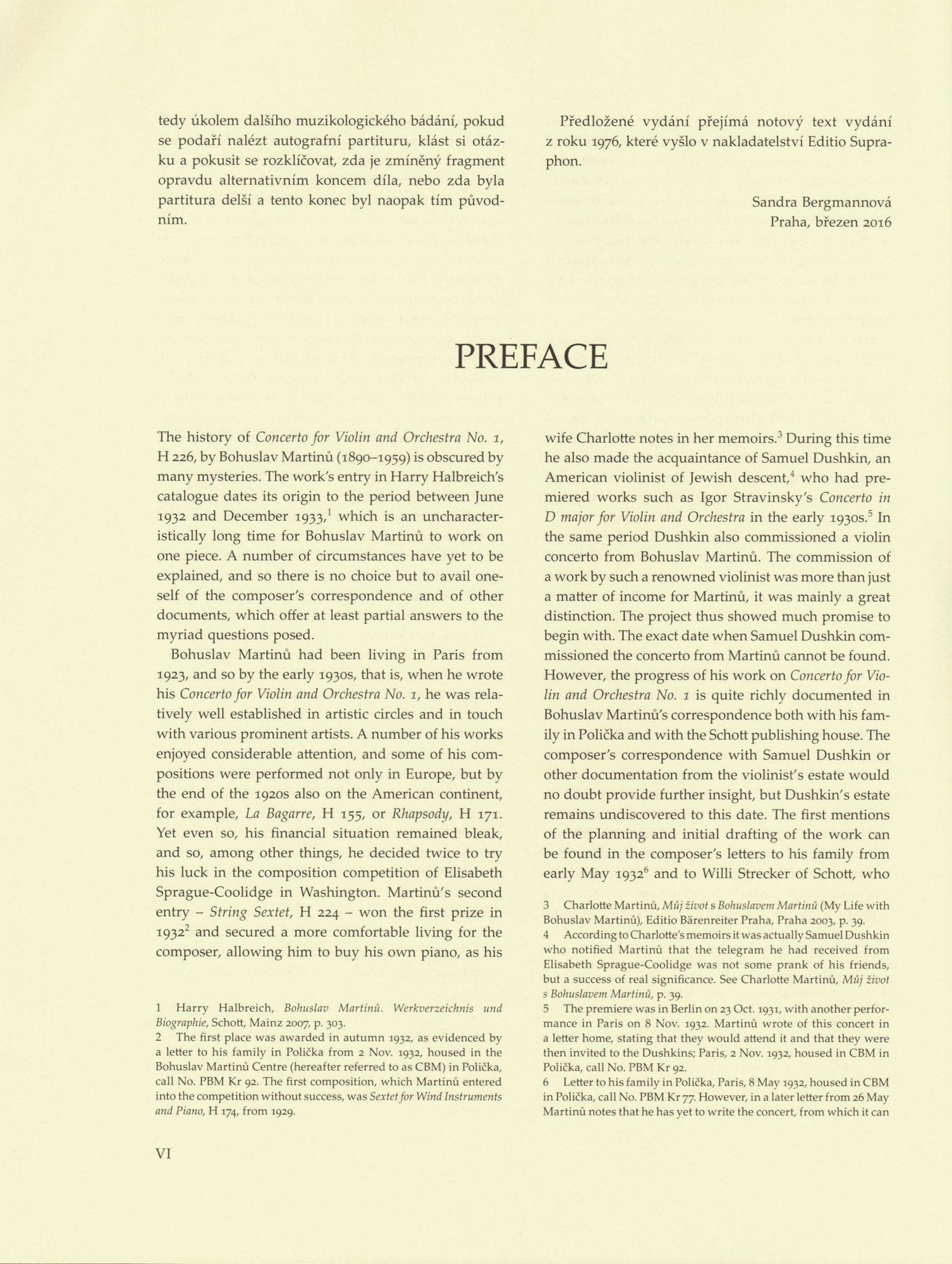Martinu, Bohuslav - Concerto No. 1 - for Violin and Piano - Barenreiter URTEXT - Image 3