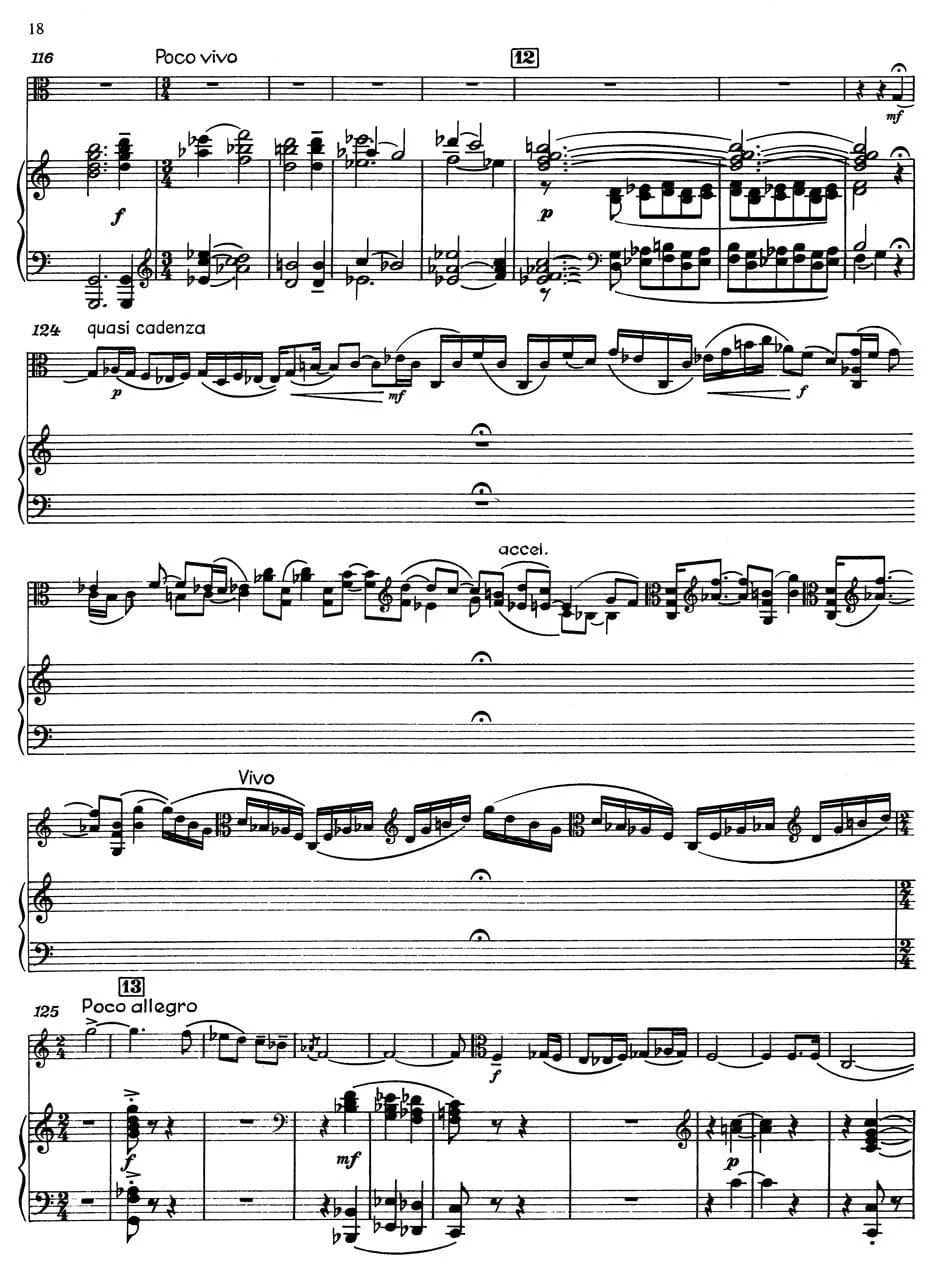 Martinů, Bohuslav - Rhapsody Concerto for Viola, Op 337 (1952) - Viola and Piano - Bärenreiter Verlag - Image 3