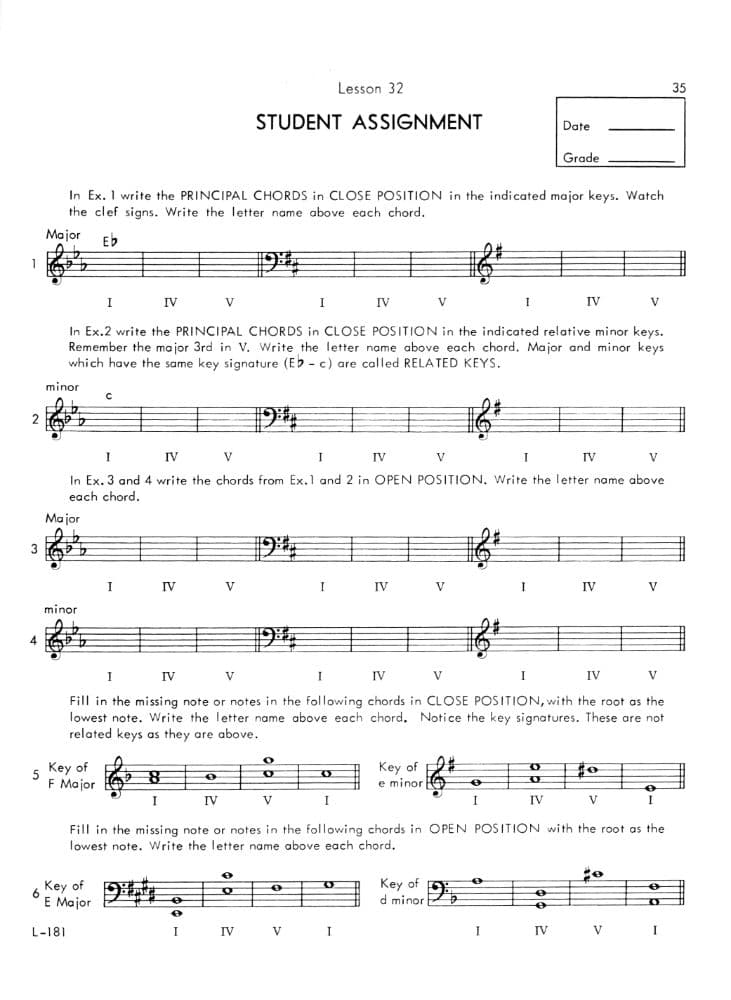 Master Theory Book 5 - Intermediate Harmony By Charles Peters and Paul Yoder Published by Neil A Kjos Music Company - Image 3