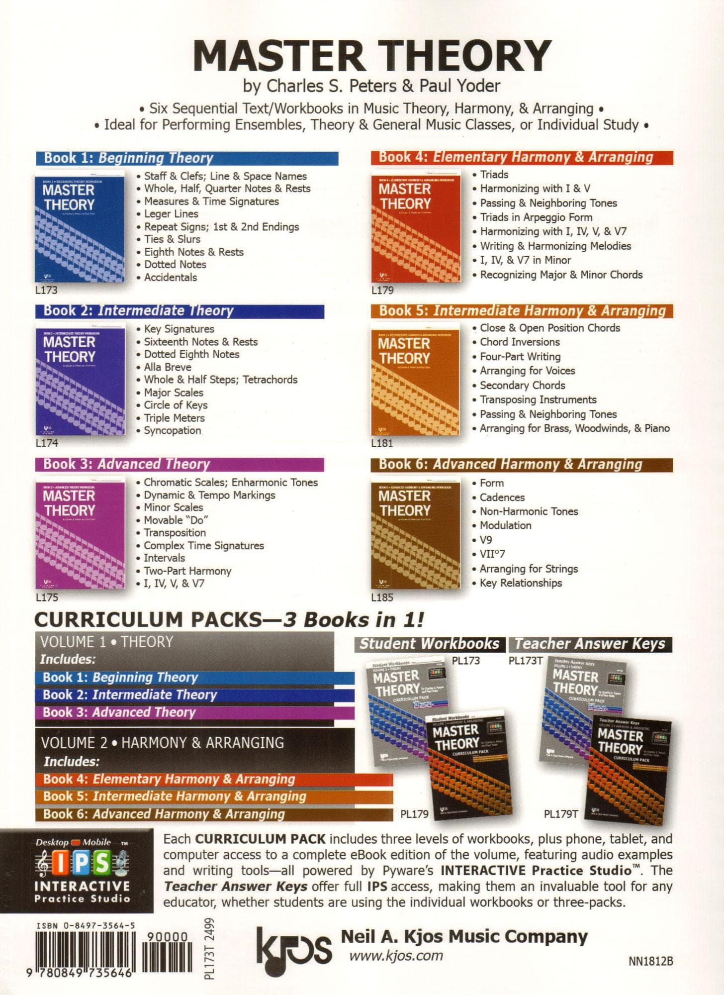 Master Theory Book 1: Teacher Answer Key By Charles Peters and Paul Yoder Published by Neil A Kjos Music Company - Image 4