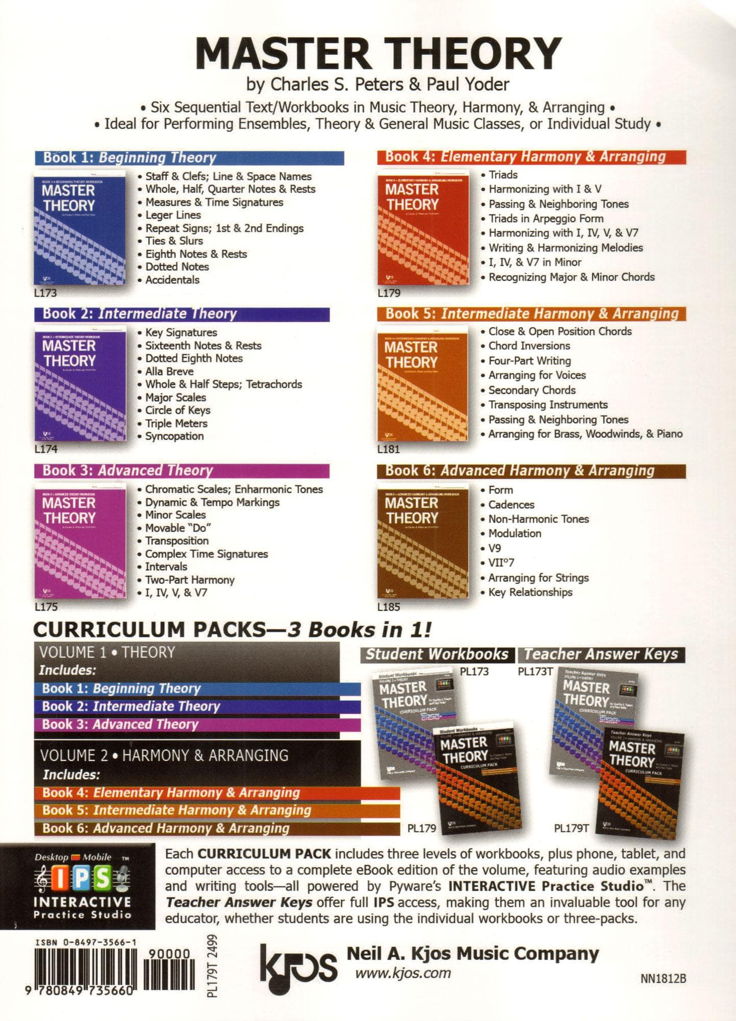 Master Theory Book 2: Teacher Answer Key By Charles Peters and Paul Yoder Published by Neil A Kjos Music Company - Image 4