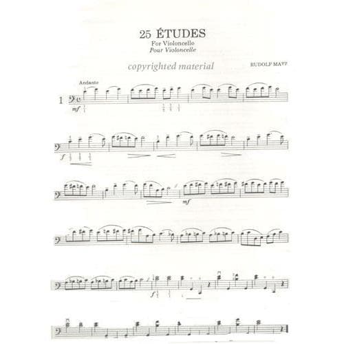 Matz, Rudolf - 25 Etudes (Lower Positions) - Cello solo - Dominis Music Edition - Image 2