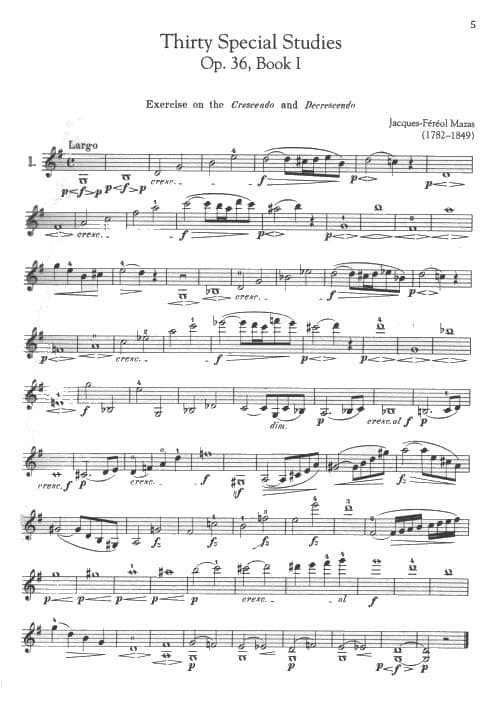 Mazas, JF - 75 Melodious and Progressive Etudes, Op 36 (Complete) - Violin - edited by Hermann - Schirmer - Image 4