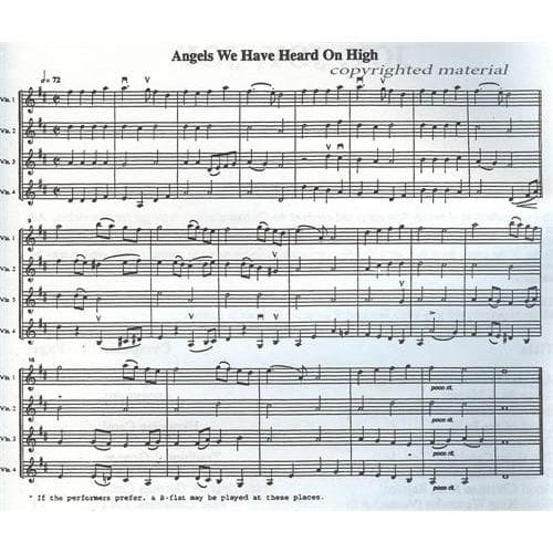 Joy, Joy, Joy: 24 Christmas Carols - Four Violins - arranged by Joseph McSpadden - Mariposa Music Inc - Image 3