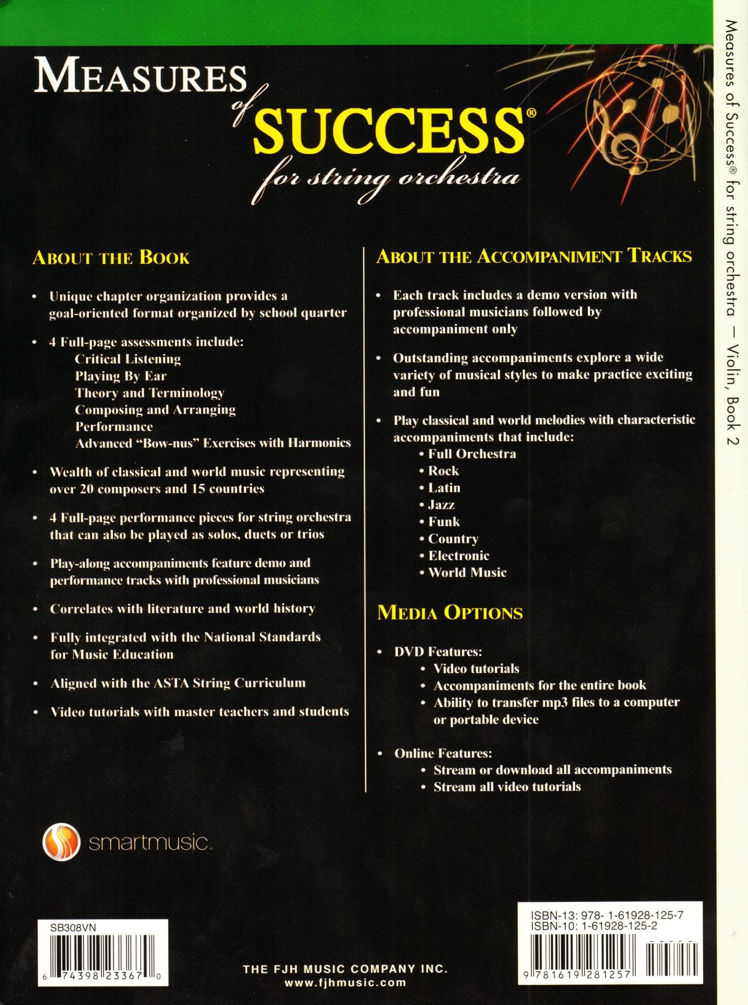 Measures of Success for String Orchestra - by Barnes, Balmages, Gruselle, Trowbridge - for Violin - Book 2 with DVD - FJH - Image 4