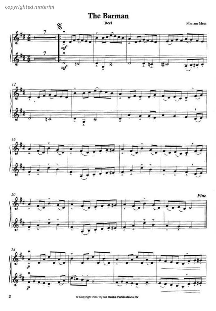 Mees, Myriam - New Sounds from the British Isles for 1 or 2 Violins - Book/CD set - arranged by Gunter Van Rompaey - De Haske Publications - Image 3