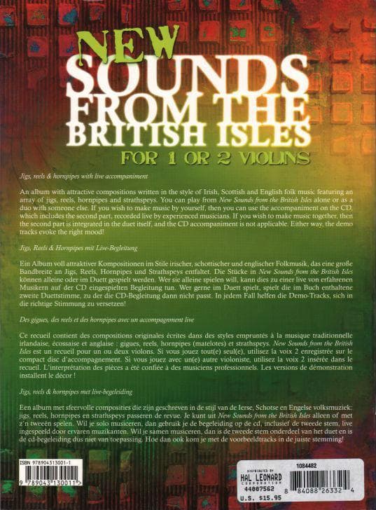 Mees, Myriam - New Sounds from the British Isles for 1 or 2 Violins - Book/CD set - arranged by Gunter Van Rompaey - De Haske Publications - Image 4