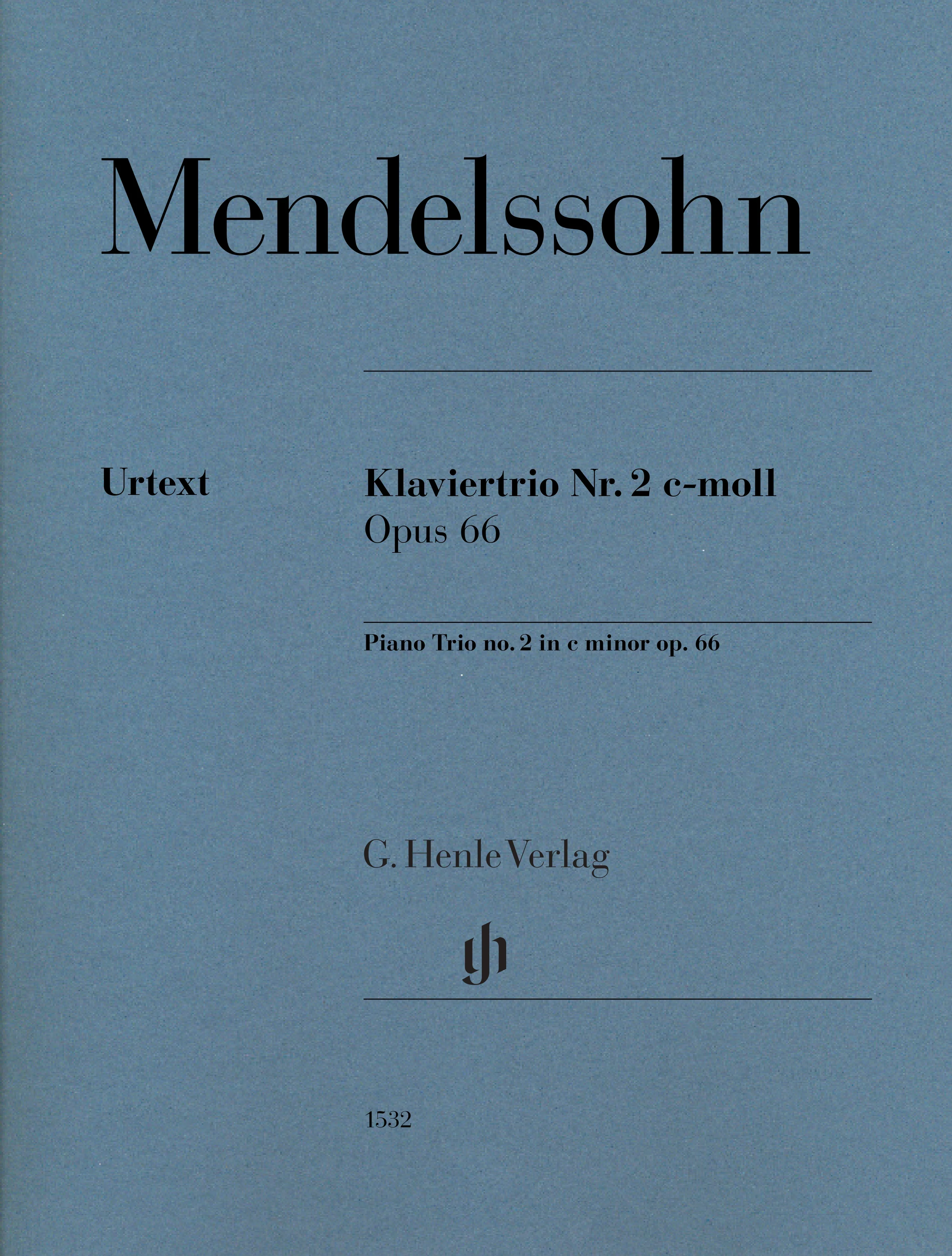 Mendelssohn, Felix - Piano Trio no. 1 in d minor op. 49 -Edited by Herttrich - G. Henle Verlag