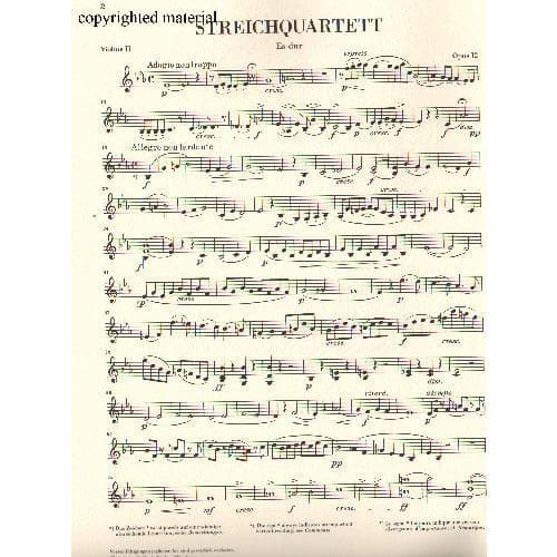 Mendelssohn, Felix - String Quartets, Op 12 and 13 - Two Violins, Viola, and Cello - G Henle Verlag URTEXT - Image 3