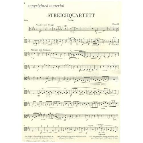 Mendelssohn, Felix - String Quartets, Op 12 and 13 - Two Violins, Viola, and Cello - G Henle Verlag URTEXT - Image 4