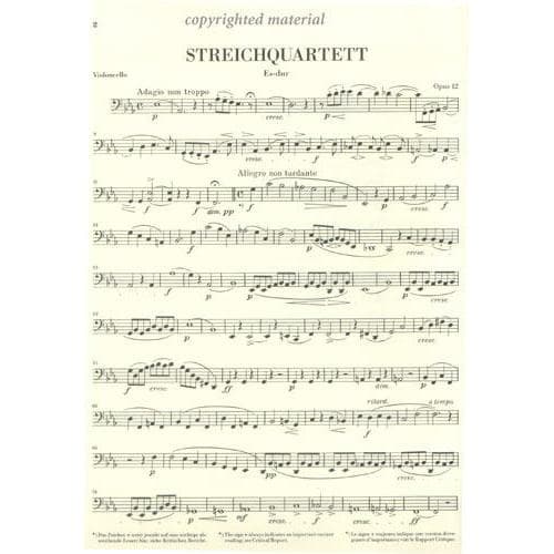 Mendelssohn, Felix - String Quartets, Op 12 and 13 - Two Violins, Viola, and Cello - G Henle Verlag URTEXT - Image 5