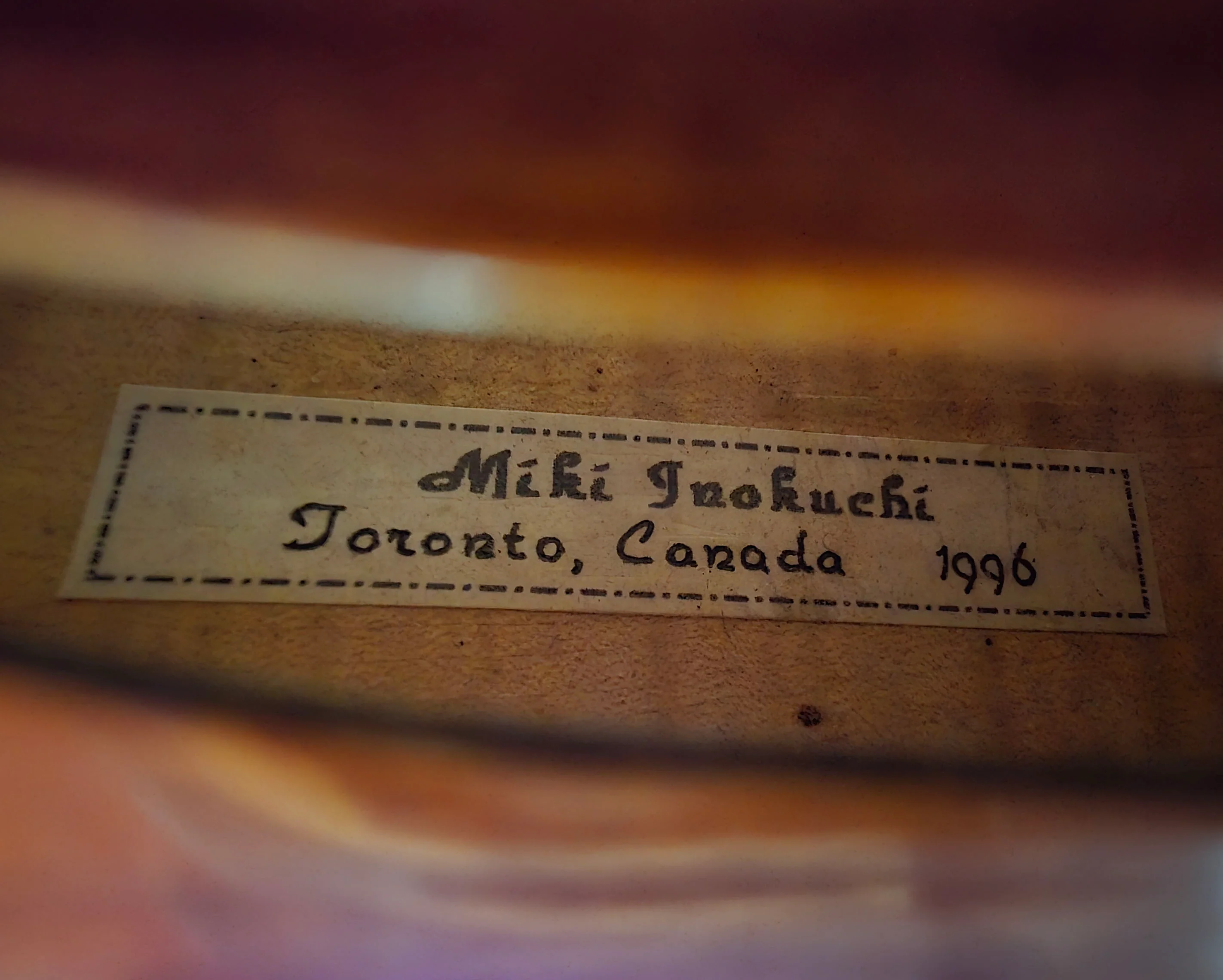 Miki Inokuchi Violin, Toronto, 1996 - Image 6