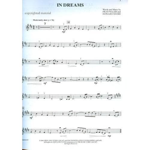 Movie Instrumental Solos for Strings - Violin - Book/CD set - Warner Brothers Music - Image 2
