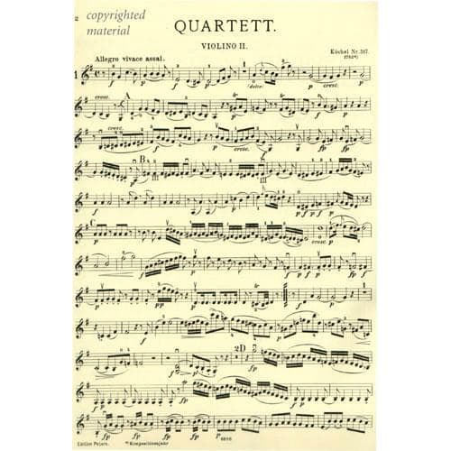 Mozart, WA - String Quartets, Volume 1: The 10 Famous Quartets - Two Violins, Viola, and Cello - edited by Andreas Moser and Hugo Becker - Edition Peters - Image 3