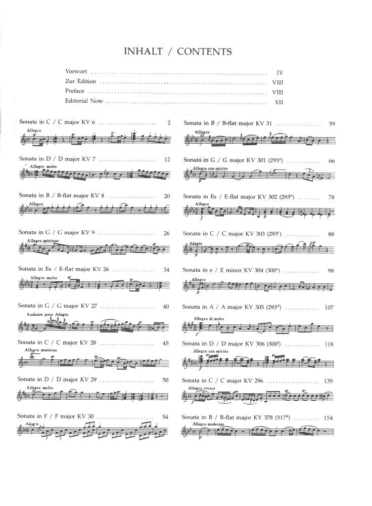 Mozart, WA - Complete Works for Piano and Violin, Volume 1: Early Sonatas - Barenreiter - Image 2