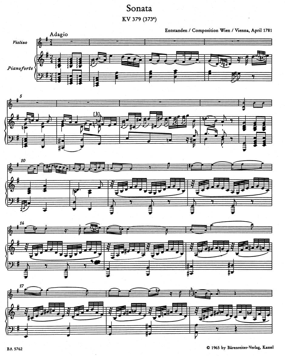 Mozart, WA - Complete Works for Piano and Violin, Volume 2 - edited by Eduard Reeser - Bärenreiter Verlag URTEXT - Image 2