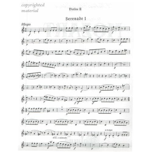 Mozart, WA - Five Viennese Serenades, K 439b - Two Violins and Cello - Kalmus Edition - Image 3