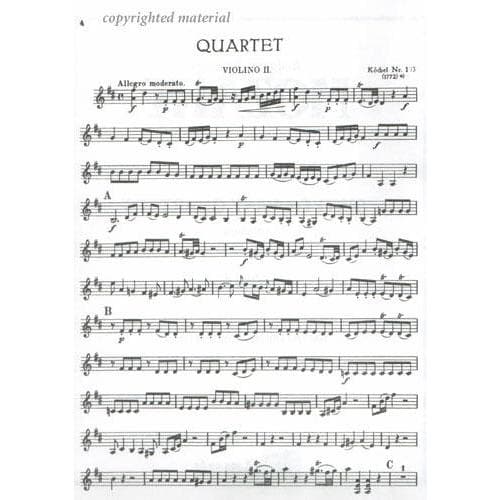 Mozart, WA - Quartets, Volume 2: Sixteen Easy Quartets - Two Violins, Viola, and Cello - Kalmus Edition - Image 3