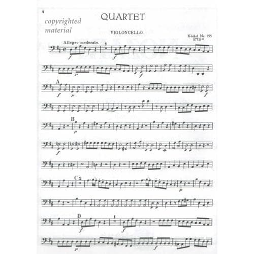 Mozart, WA - Quartets, Volume 2: Sixteen Easy Quartets - Two Violins, Viola, and Cello - Kalmus Edition - Image 5