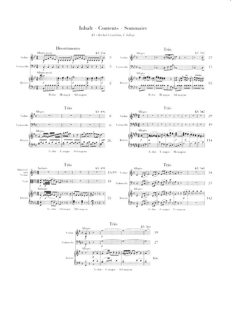 Mozart, WA - Piano Trios - Violin, Cello, and Piano - edited by Ernst Herttrich - G Henle Verlag URTEXT - Image 2