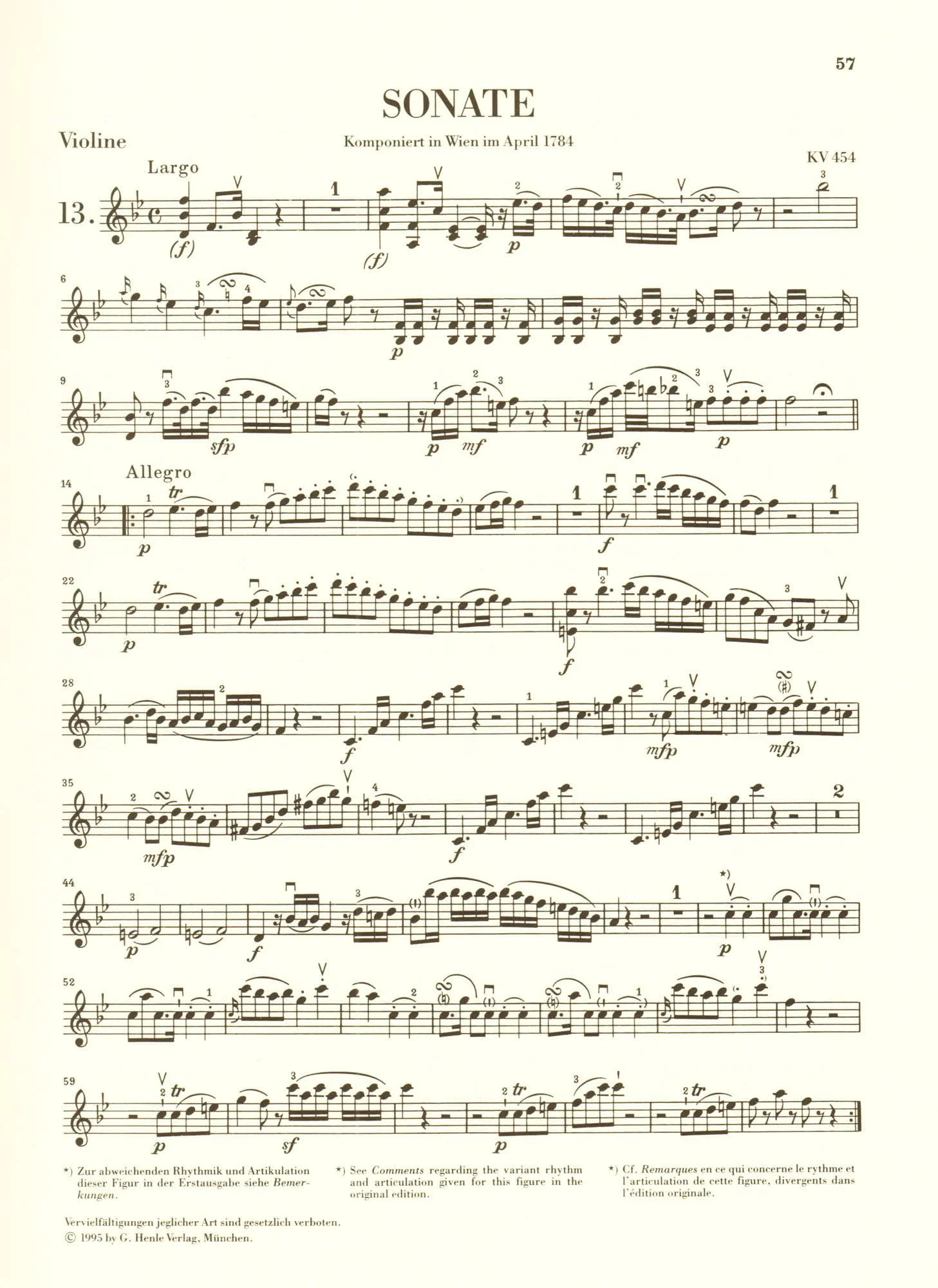 Mozart, WA - Sixteen Sonatas, Volume 3 - Violin and Piano - edited by Wolf-Dieter Seiffert - G Henle Verlag URTEXT - Image 5