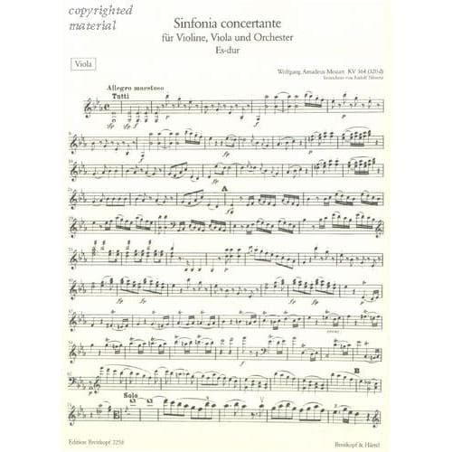 Mozart, WA - Sinfonia Concertante in E-flat Major, K 364 - Violin and Viola with Piano - edited by Wolf-Dieter Seiffert - G Henle Verlag URTEXT - Image 3