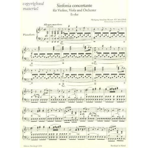 Mozart, WA - Sinfonia Concertante in E-flat Major, K 364 - Violin and Viola with Piano - edited by Wolf-Dieter Seiffert - G Henle Verlag URTEXT - Image 4