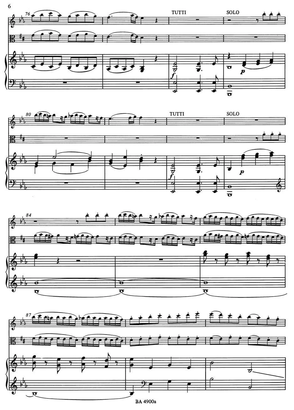 Mozart, WA - Sinfonia Concertante in E-flat Major, K 364 - Violin and Viola with Piano - edited by Christoph Hellmut Mahling - Bärenreiter Verlag URTEXT - Image 3