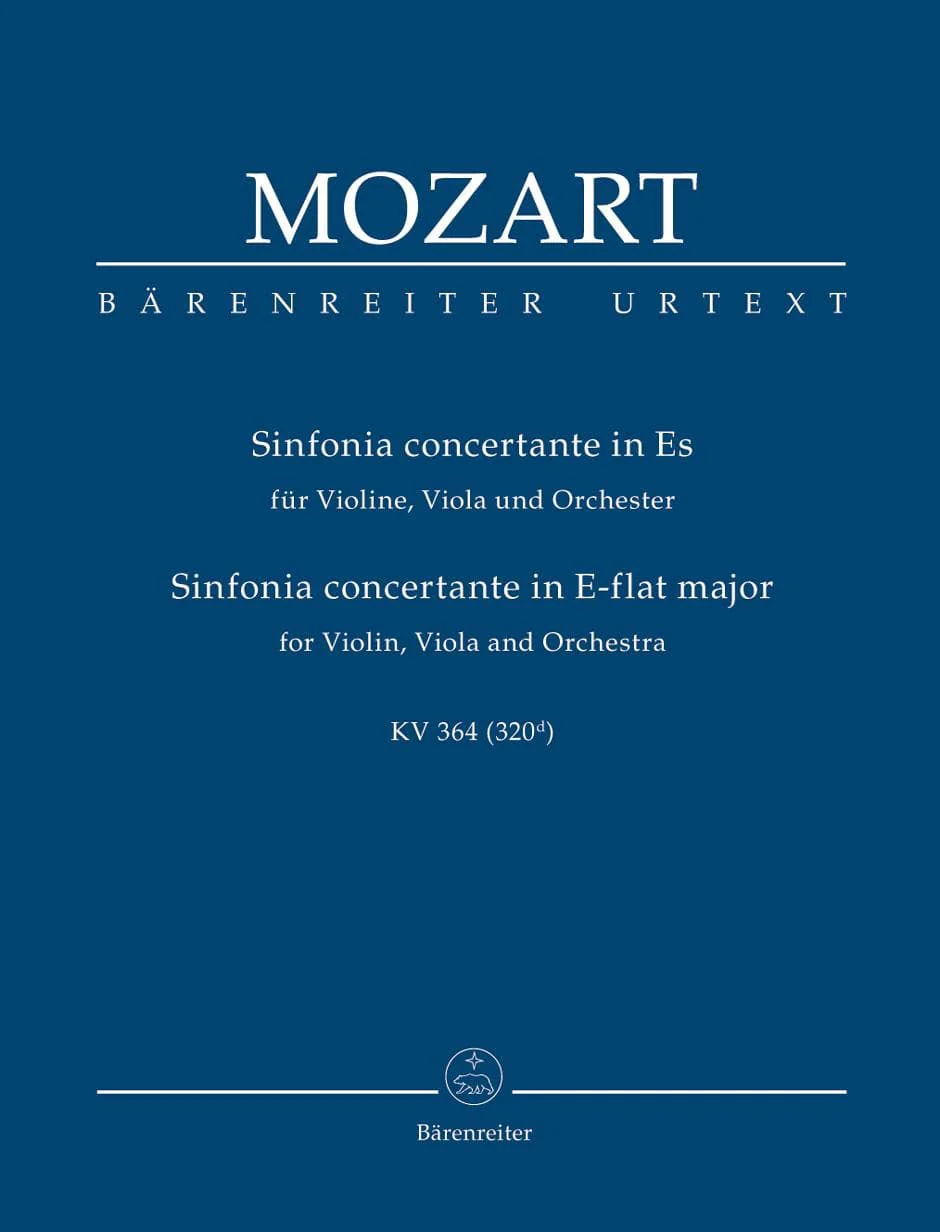 Mozart, WA - Sinfonia Concertante in E-flat Major for Violin, Viola, and Orchestra, K 364 - Study Score - Barenreiter URTEXT