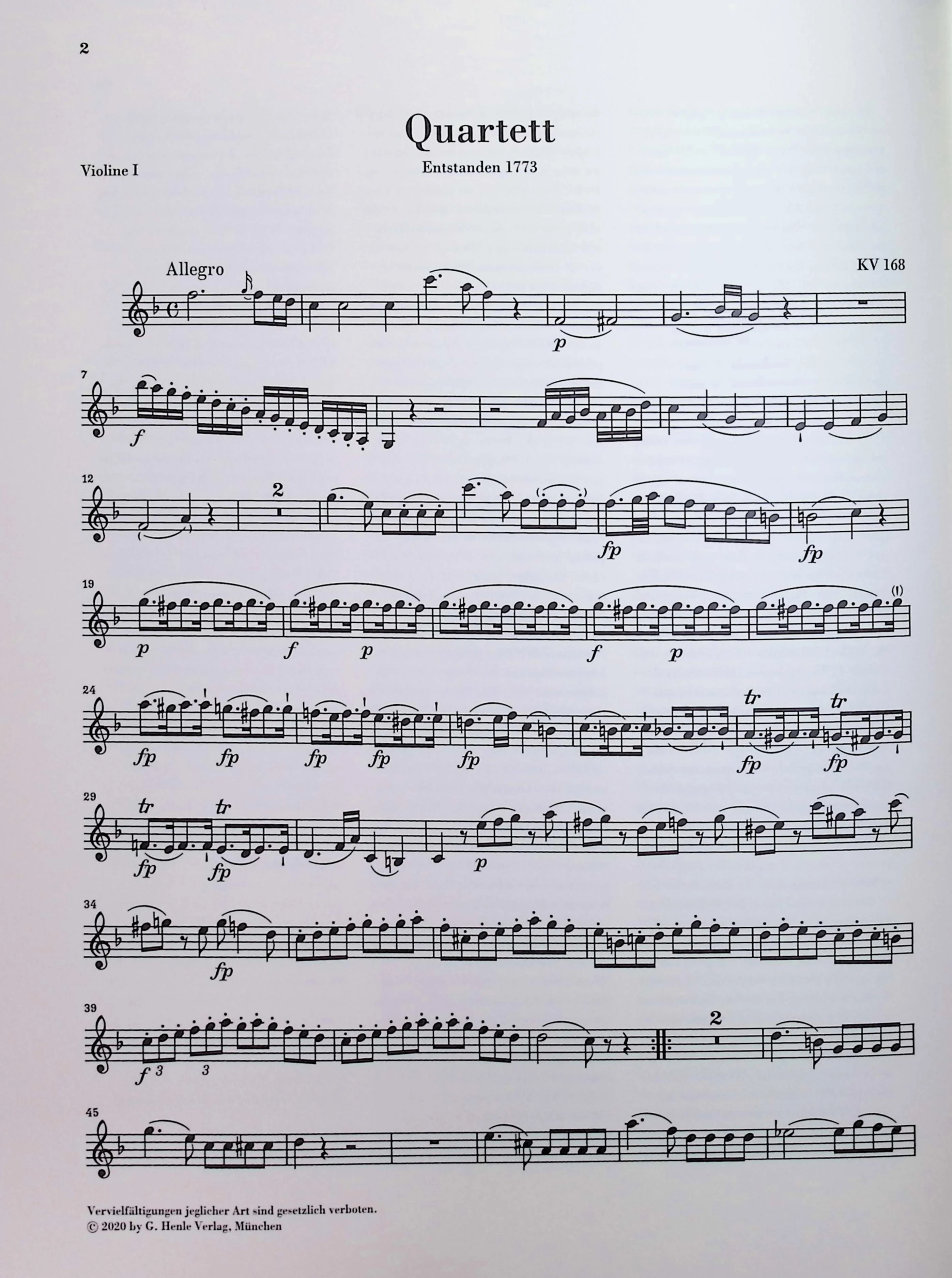 Mozart, Wolfgang - String Quartet Volume II - Edited by Seiffert - G. Henle Verlag - Image 3