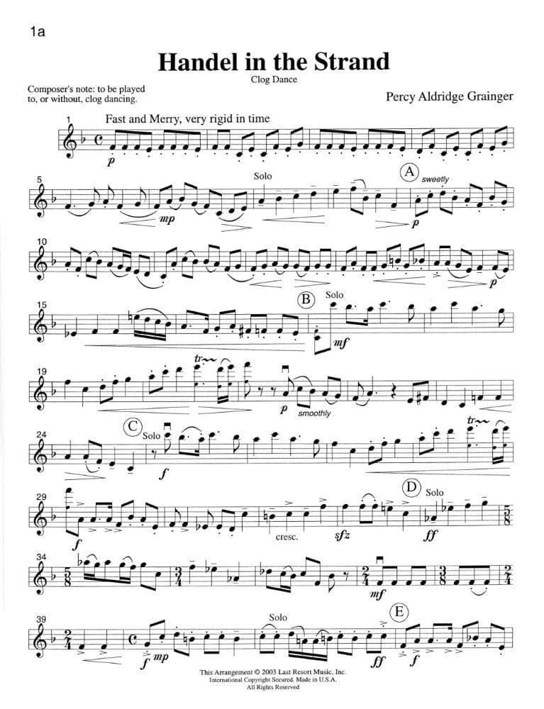 Music for Four, Volume 4 - Part 2 (Violin/Oboe/Flute) - arranged by Daniel Kelley - Last Resort Music - Image 3
