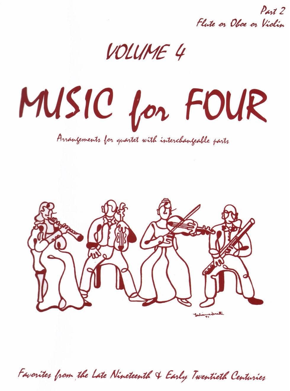 Music for Four, Volume 4 - Part 3 (Viola) - arranged by Daniel Kelley - Last Resort Music - Image 2