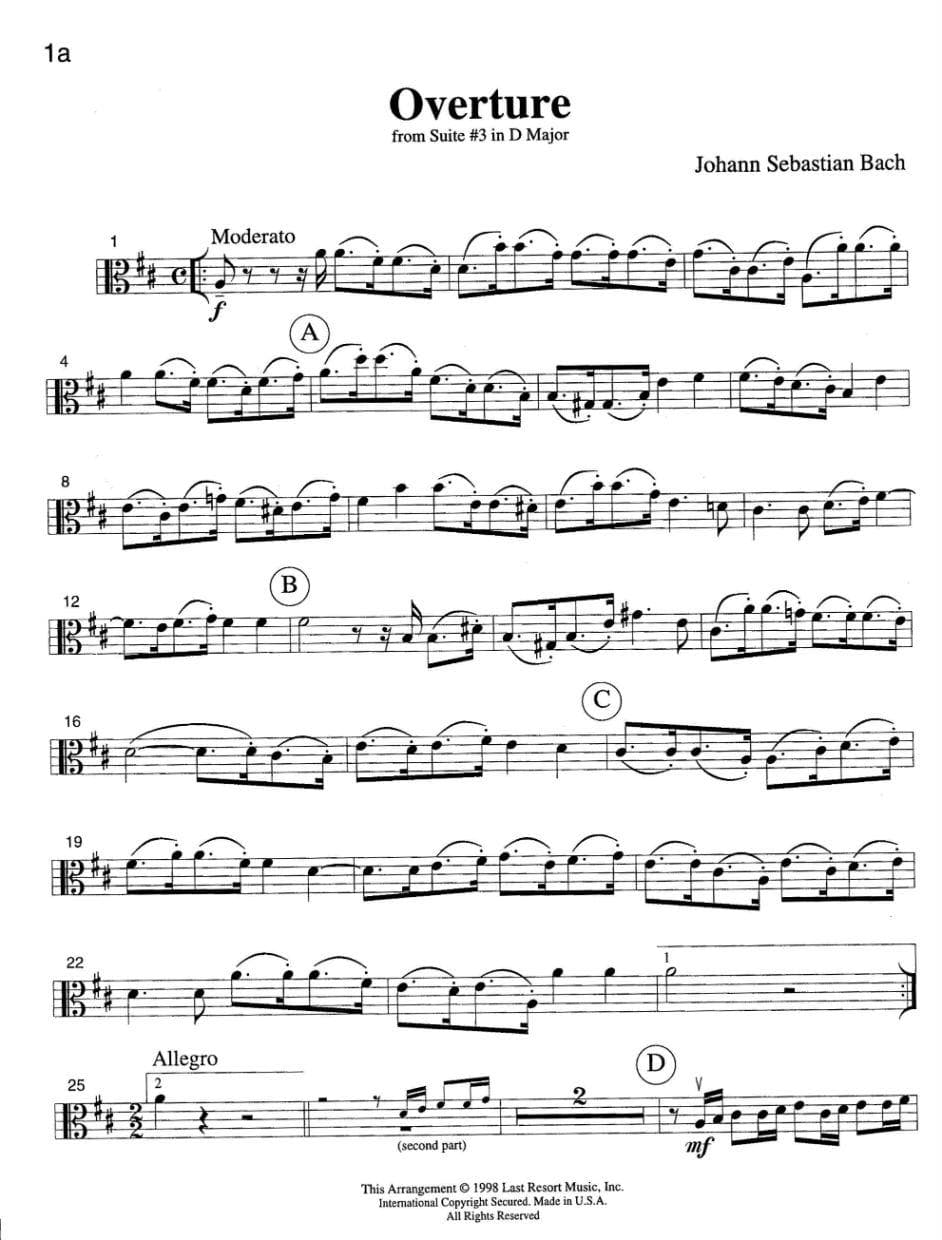 Music for Four, Volume 1 - Part 3 (Viola) - arranged by Daniel Kelley - Last Resort Music - Image 3