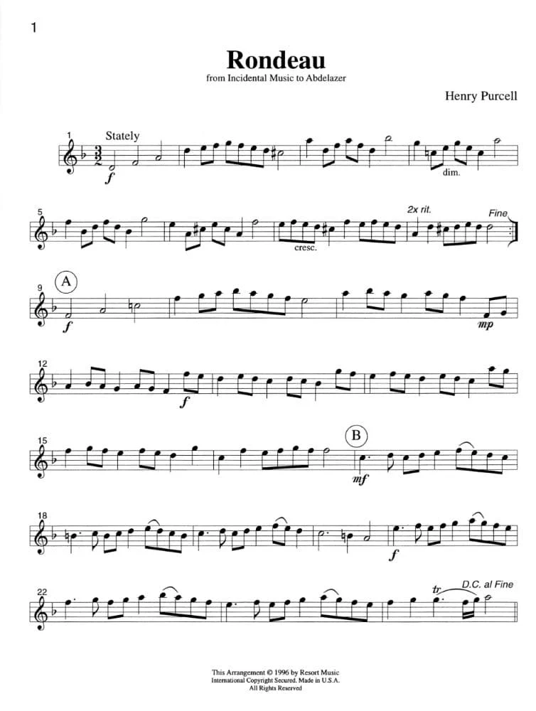 Music for Three Volume 2 Part 1 Violin, Oboe or Flute Published by Last Resort Music - Image 3