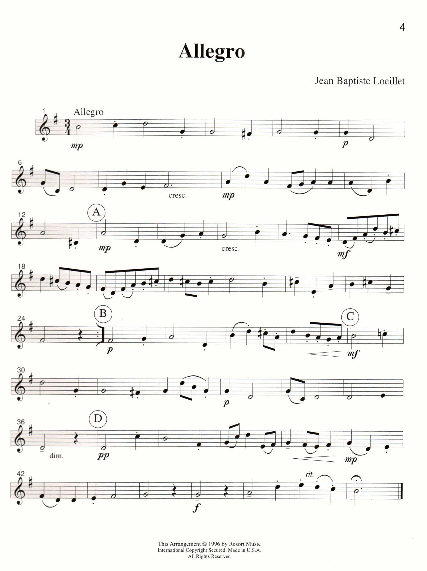 Music for Three Volume 2 Part 2 Violin, Oboe or Flute Published by Last Resort Music - Image 3