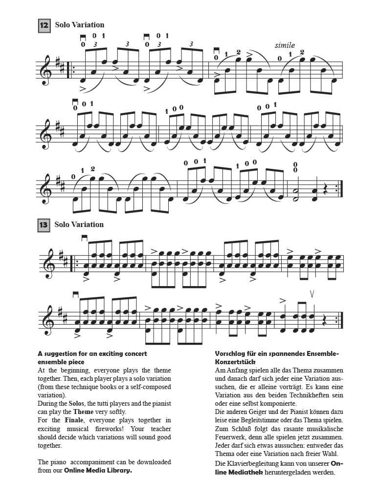 My Second Technique Book - Basic Exercises for Violin with Piano Arrangements - CD/Online Audio - by Kerstin Wartberg - Istex Music Publications - Image 5