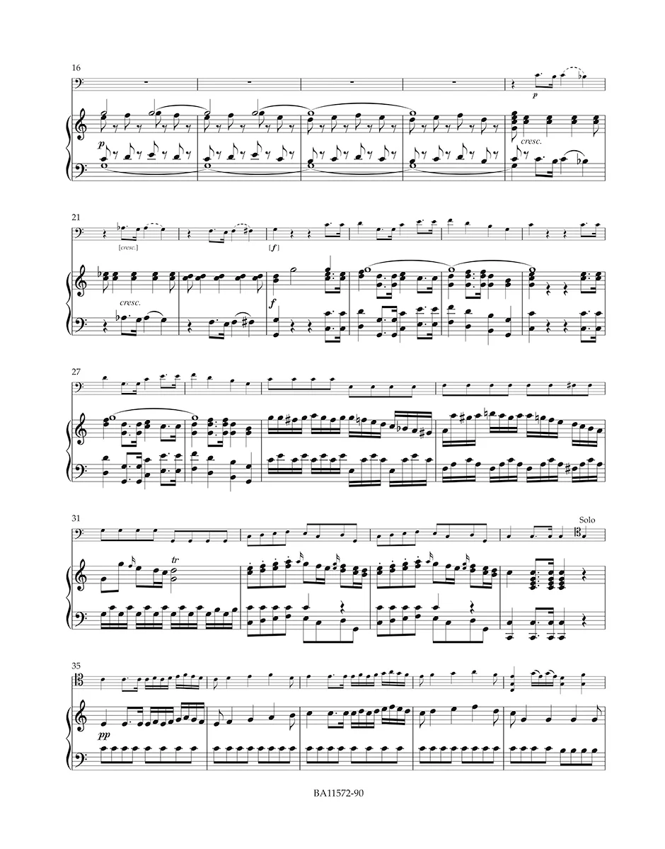 Mysliveček, Josef - Cello Concerto in C Major - Cello and Piano - edited by Spurný - Barenreiter Urtext - Image 3