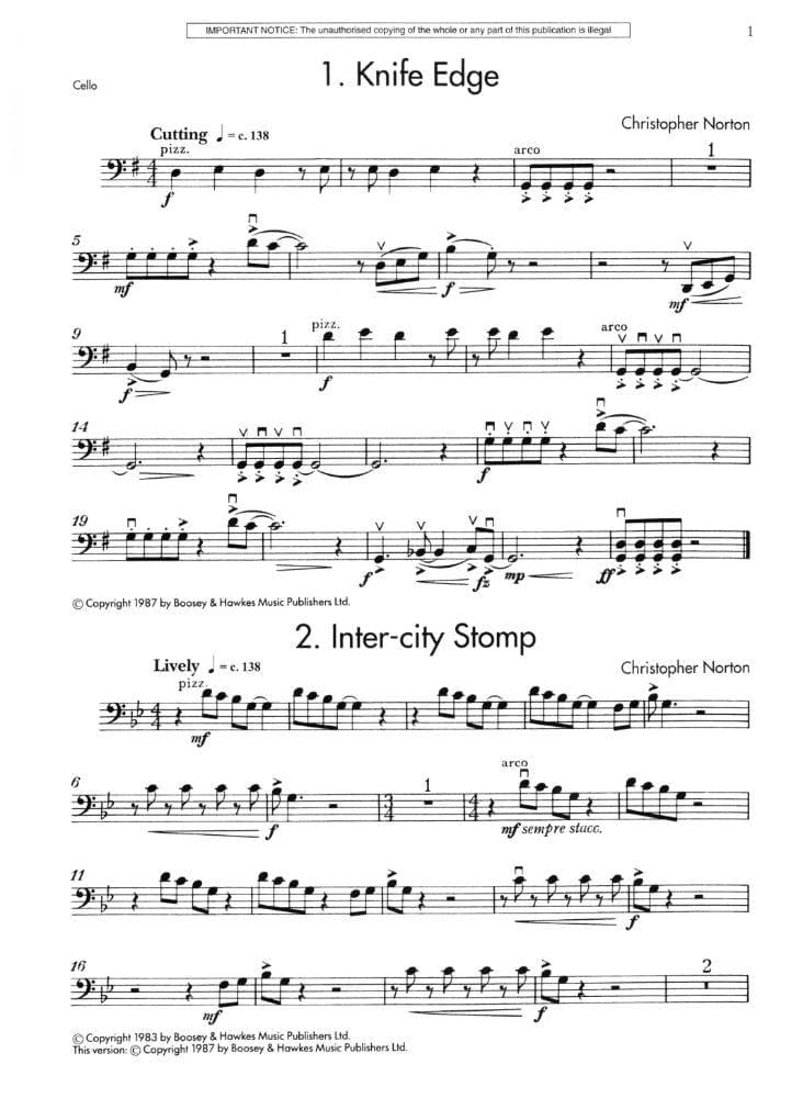 Christopher Norton - Microjazz Cello Collection 2, Cello & Piano Published by Boosey & Hawkes - Image 3
