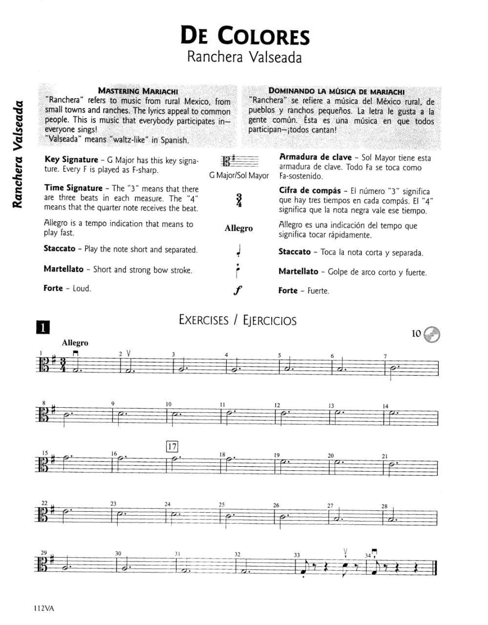 Nevin, Jeff - Mariachi Mastery, Viola Edited by Sanchez With CD Published by Neil A Kjos Music Company - Image 2