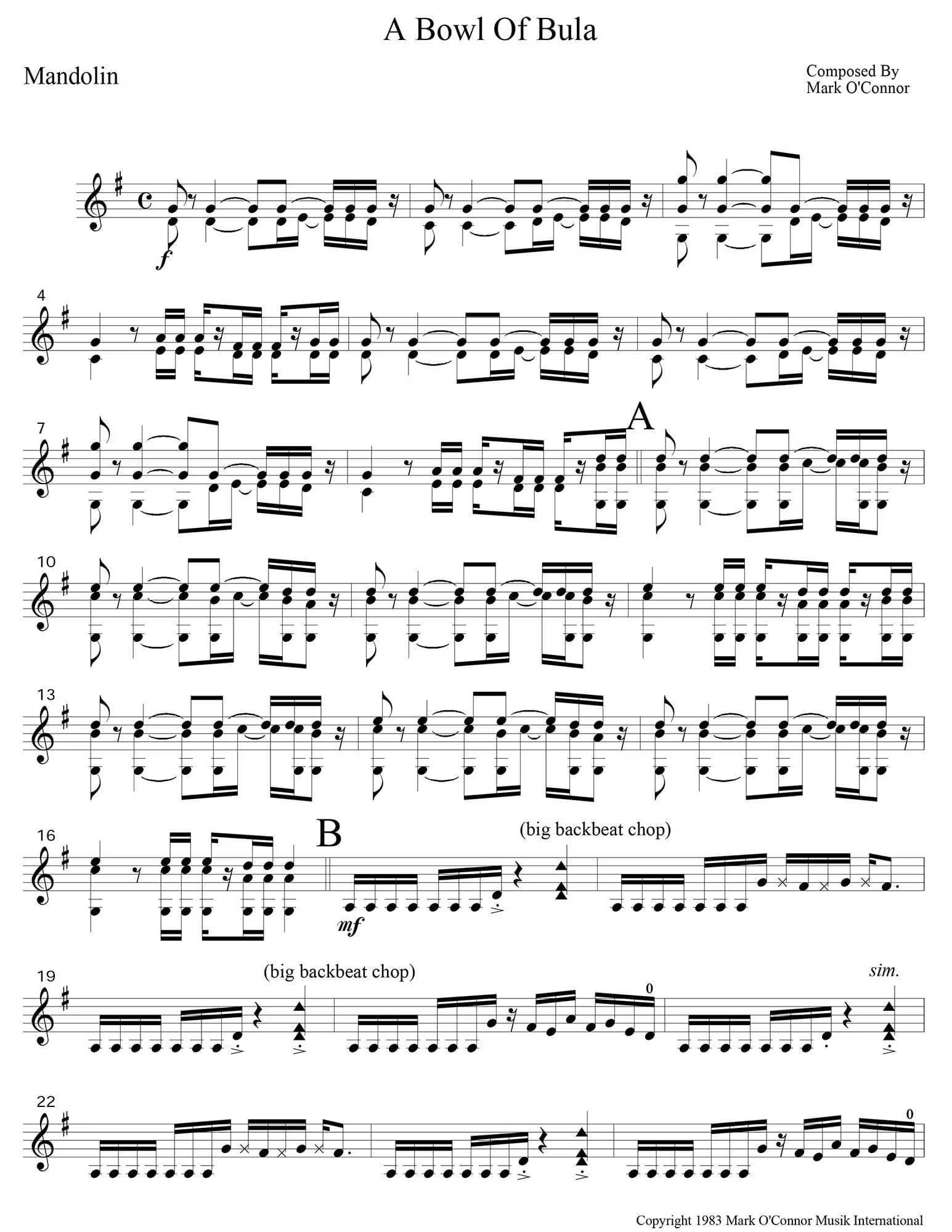 O'Connor - 30-Year Retrospective Collection 1 for Violin, Mandolin, Guitar, & Bass - Dig. Download - Image 3