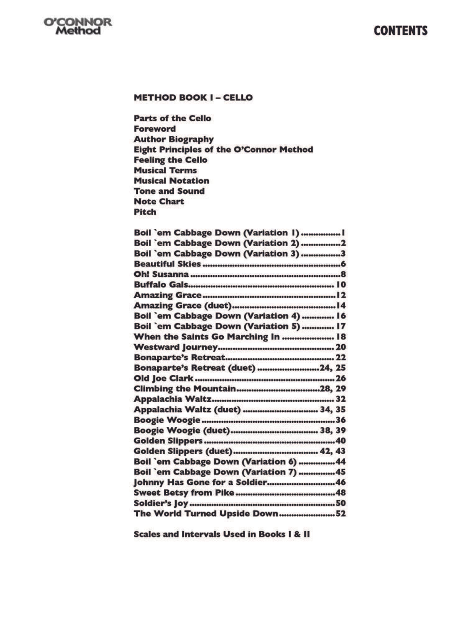 O'Connor Cello Method Book I - Digital Download - Image 2