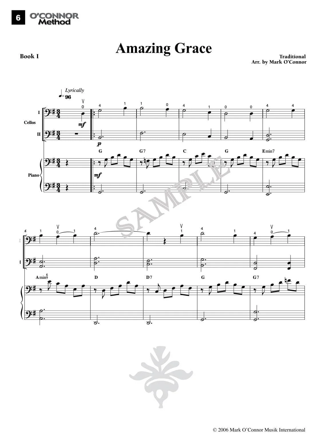 O'Connor Cello Method Book I - Piano Accompaniment - Digital Download - Image 3