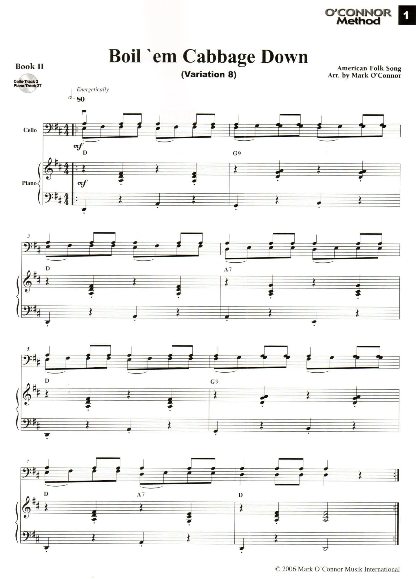 O'Connor Cello Method Book II - Piano Accompaniment - Image 3