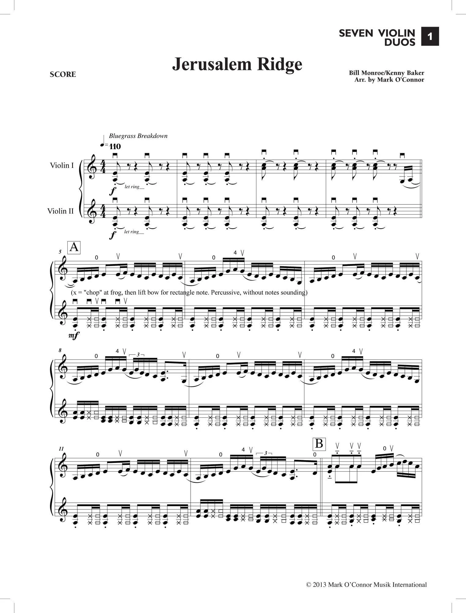 Seven Violin Duos - arranged by Mark O'Connor - Image 3