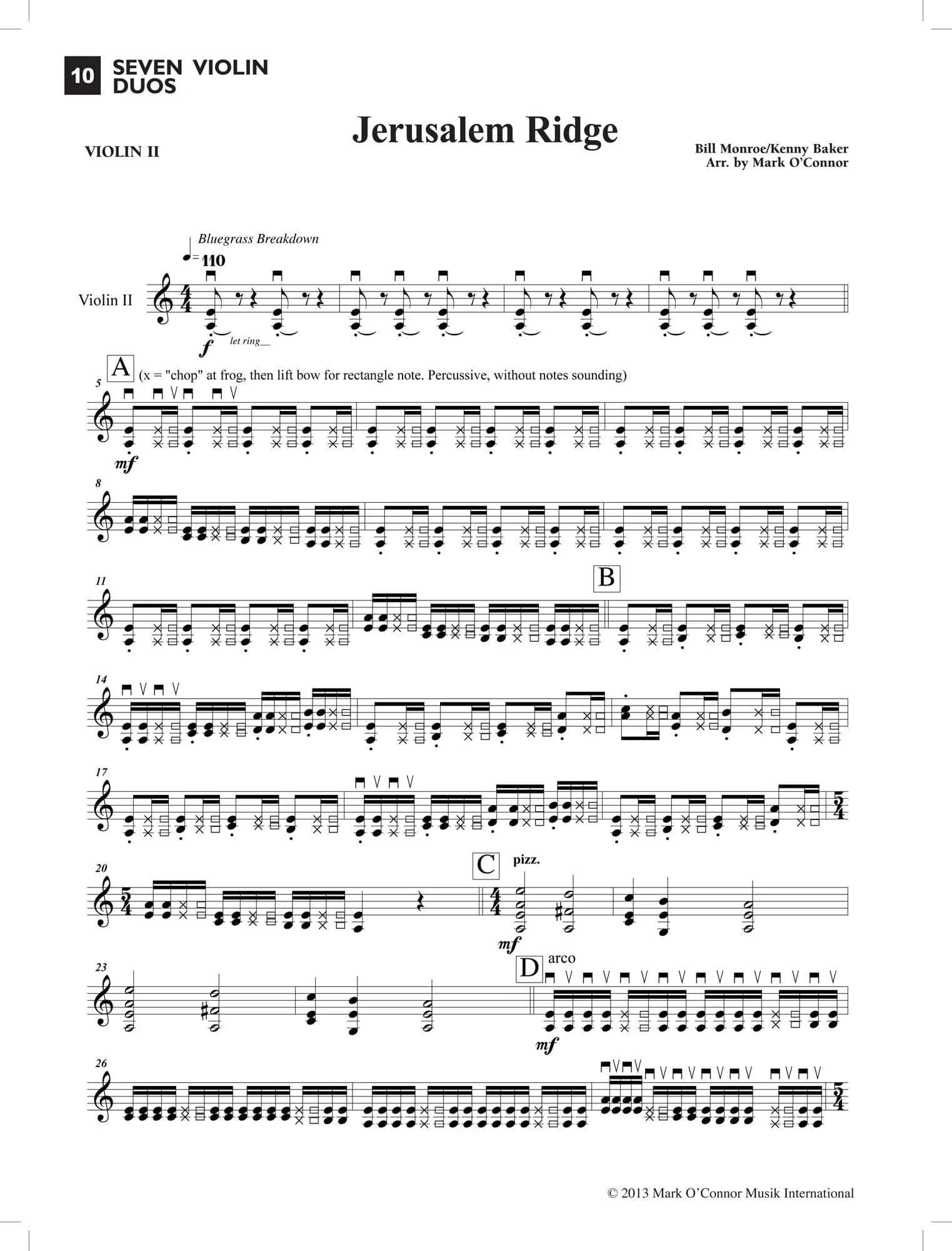 Seven Violin Duos - arranged by Mark O'Connor - Image 5