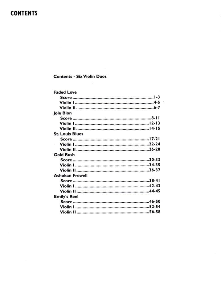 Six Violin Duos - arranged by Mark O'Connor - Image 2