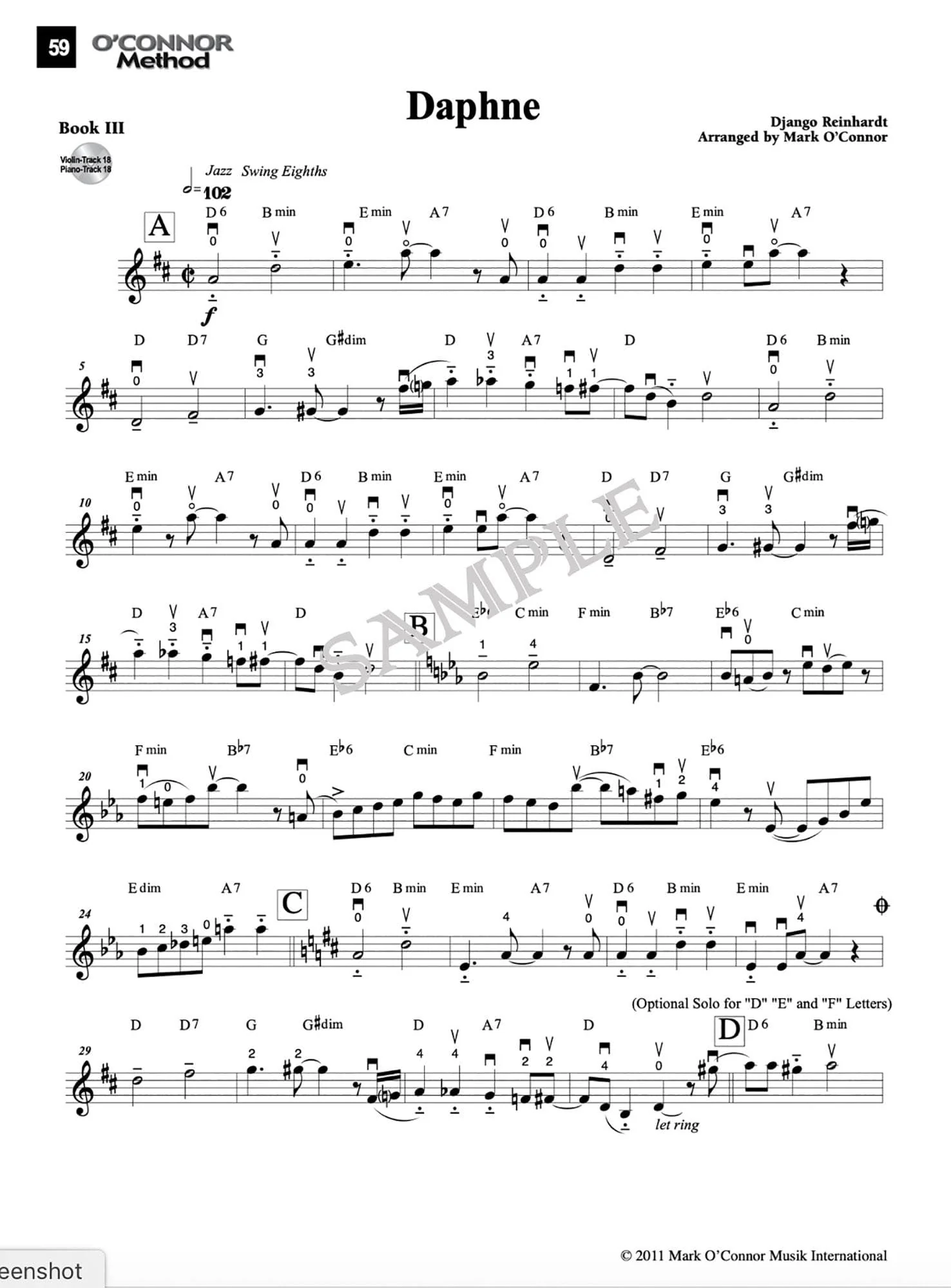 O'Connor Violin Method Book III - Digital Download - Image 4