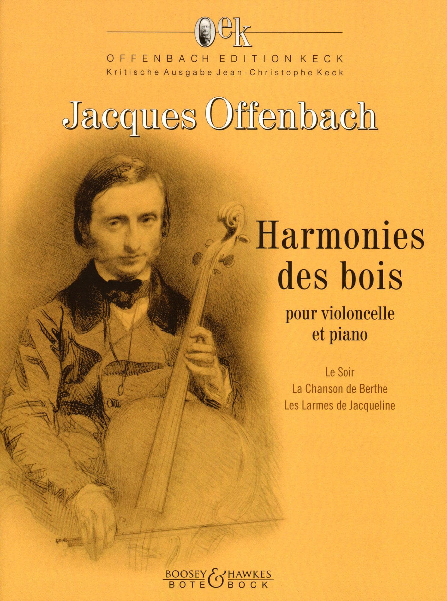 Offenbach, Jacques - Harmonies des bois - for Cello and Piano - edited by Keck - Boosey & Hawkes